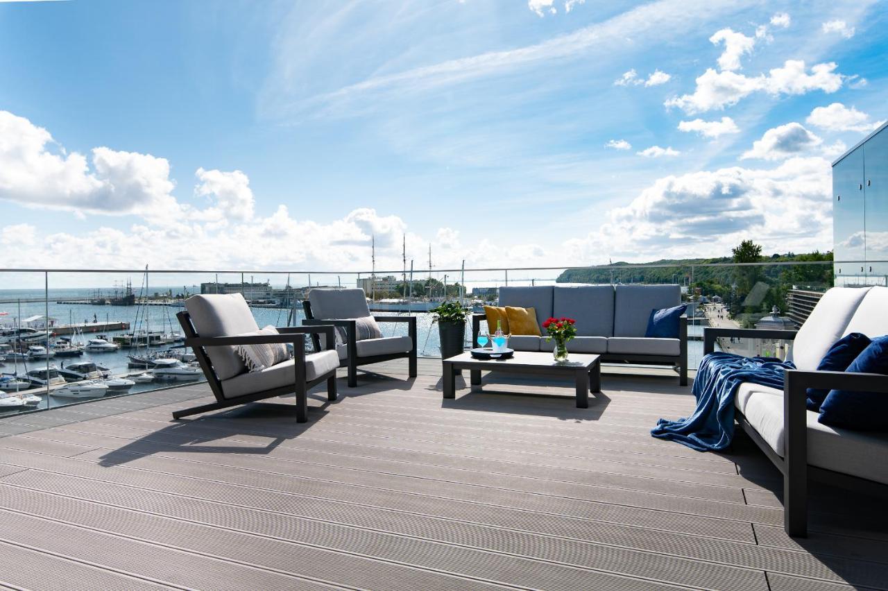 Yacht Park Premium Apartment Sea View 그디니아 외부 사진